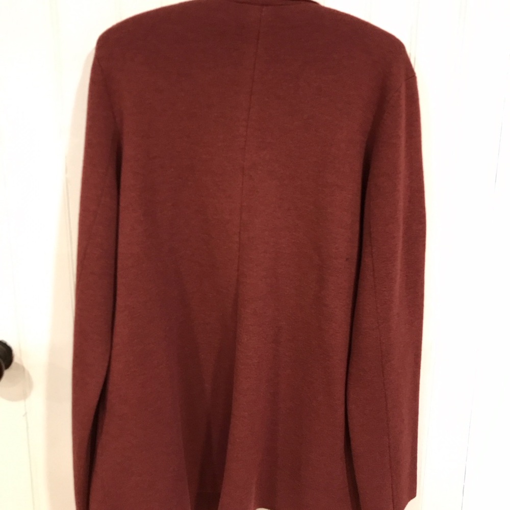 Eileen Fisher Rust cardigan Sweater - Picture 6 of 8